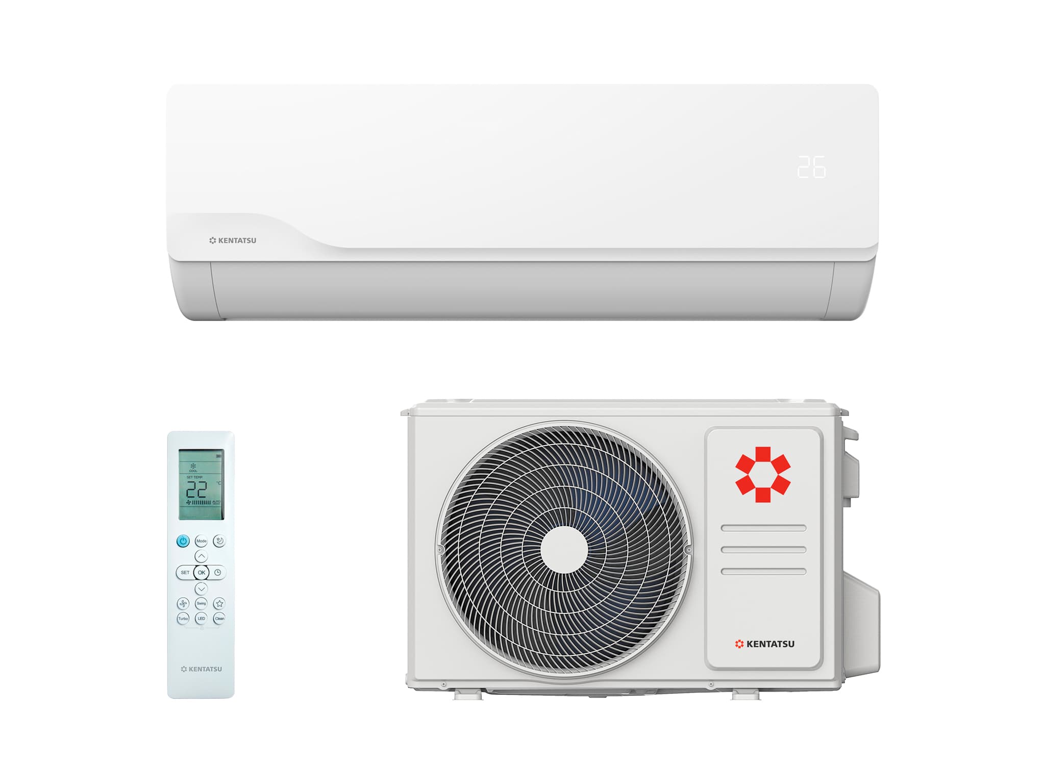 Бытовой кондиционер Kentatsu KSGKU50HZRN1/KSRKU50HZRN1 Кумо Инвертор (Kumo Inverter)