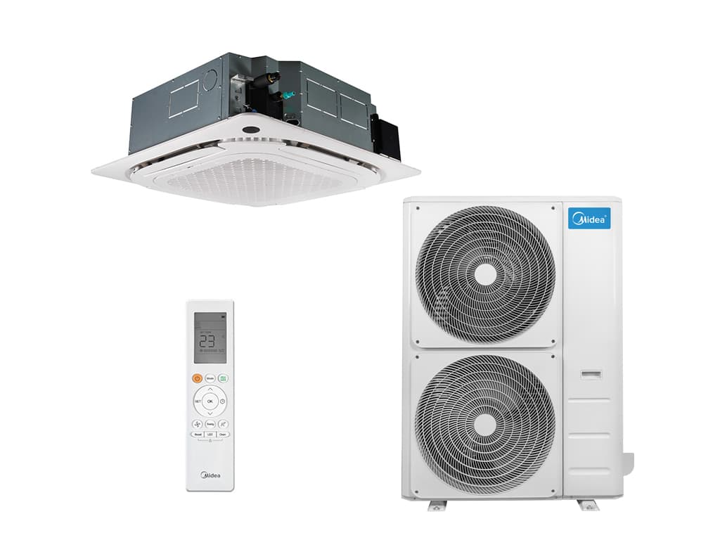 Кассетный кондиционер Midea MCD1-48HRFNX(GA)-B/MOE30U-48HFN8-R(GA)/T-MBQ4-04AWD MCD1-F-B/MO-N8