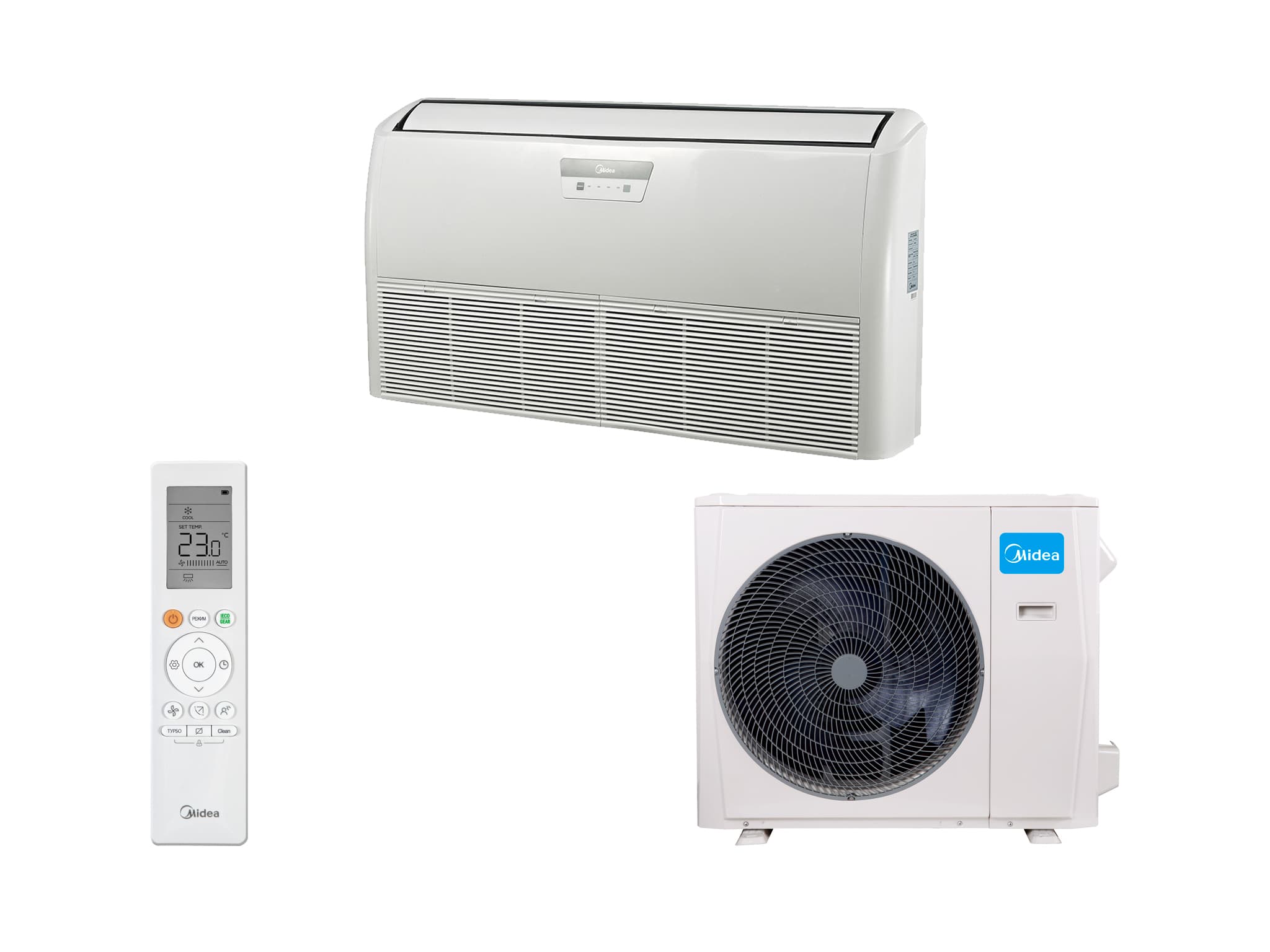 Напольно-потолочный Midea MUE-36HRFNX(GA)/MOA1U-36FQN8G1 MUE(U)
