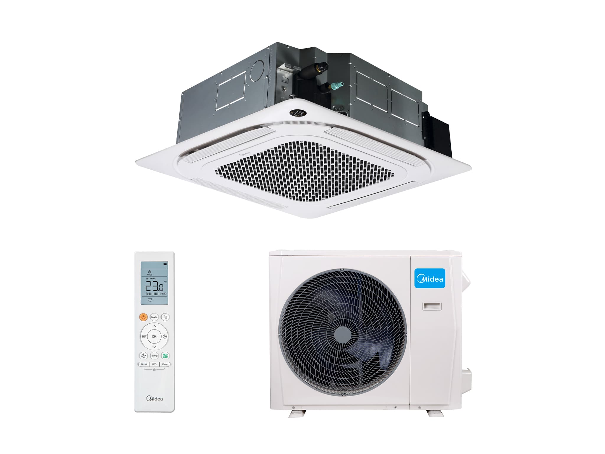 Кассетный кондиционер Midea MCD1-36HRFN8(GA)-B/MOA1U-36FQN8G1/T-MBQ4-04AWD MCD1